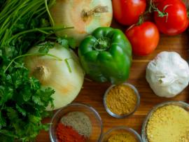 Vegetables and spices
