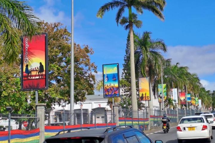 Flagpole Indépendance Maurice 2024