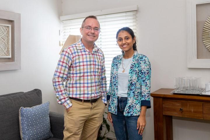 Julian Tarbox_GRF with our communication Trainee, Miss Putchaye